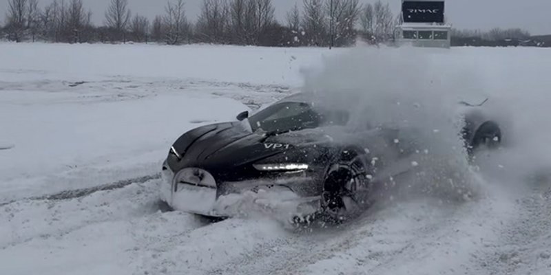 VIDEO Rimac pokazao kako se njegov Bugatti ponaša na snijegu