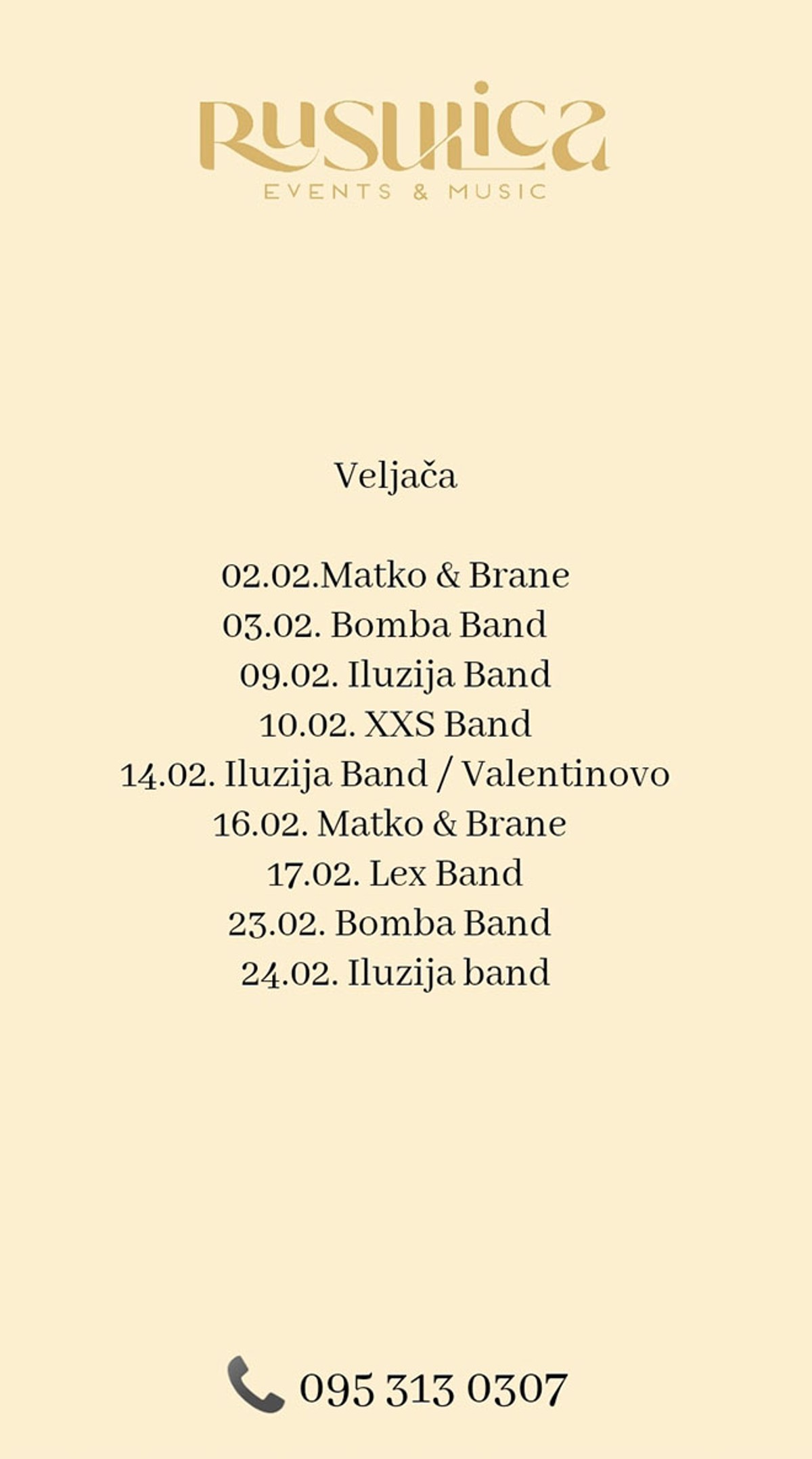 RUSULICA ČASTI Jeste li već isplanirali vikend?