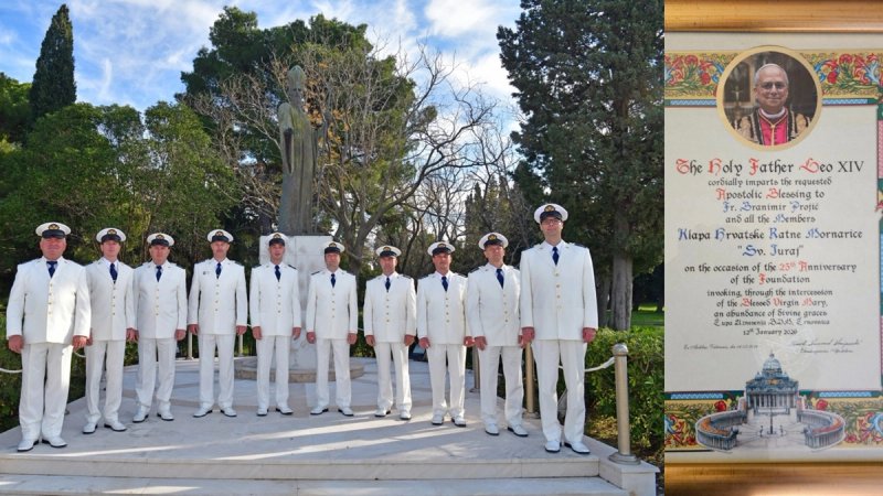 Papa Lav XIV. udijelio je apostolski blagoslov HRM-ovoj Klapi 'Sveti Juraj'