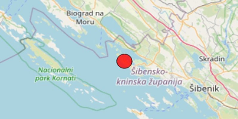 Vrlo slab potres na otoku Murteru