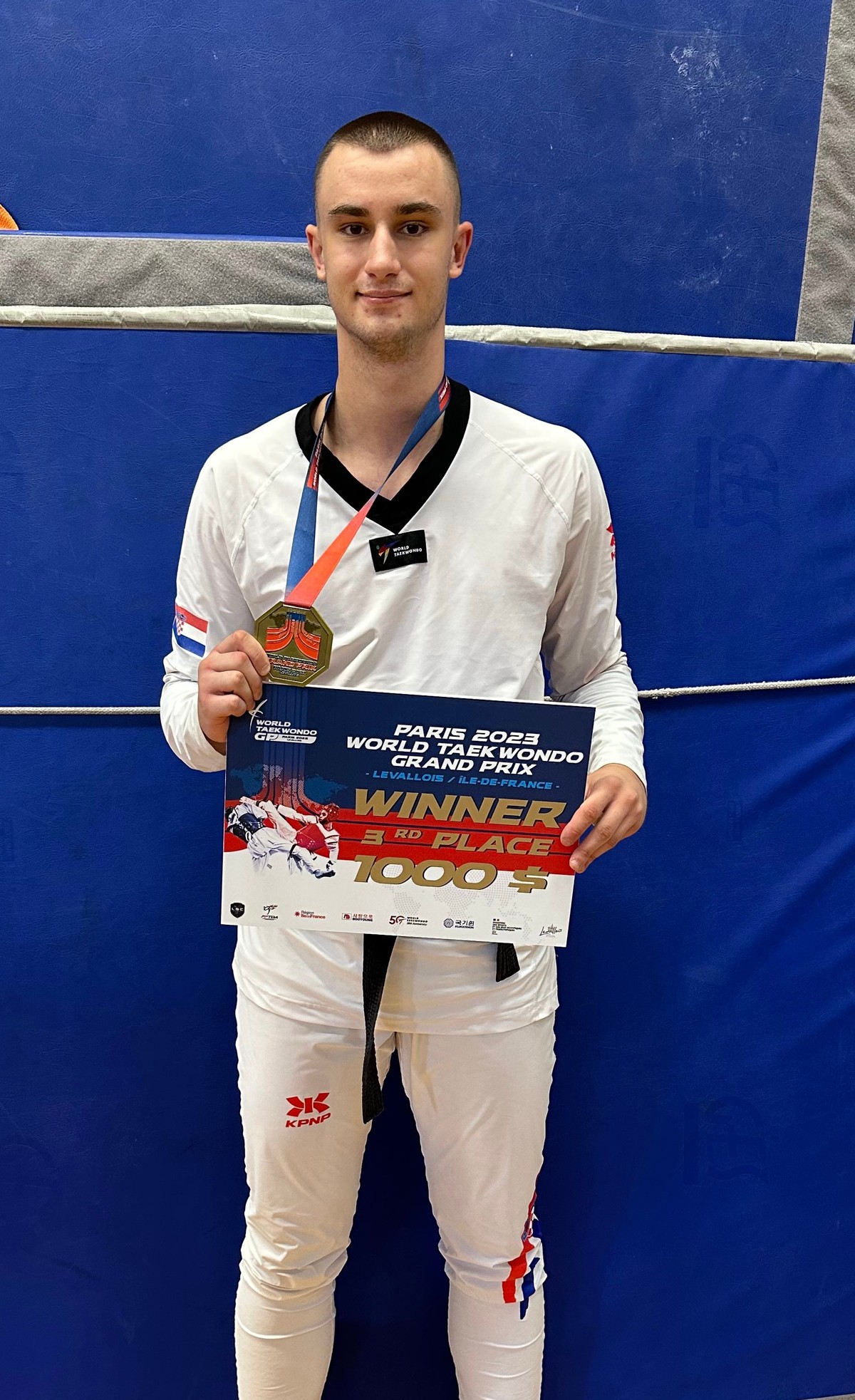 TAEKWONDO KLUB MARJAN: Fantastični teškaš Paško Božić do medalje na grand prixu