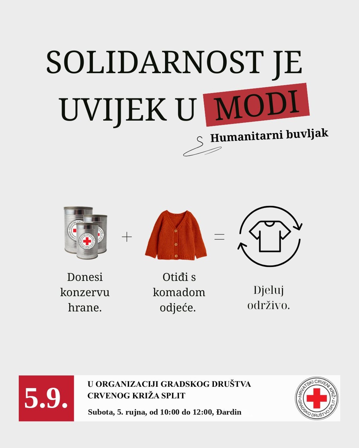 Sprema se novi buvljak u Splitu: 'Odaberite odjevni predmet, ostavite konzervu'