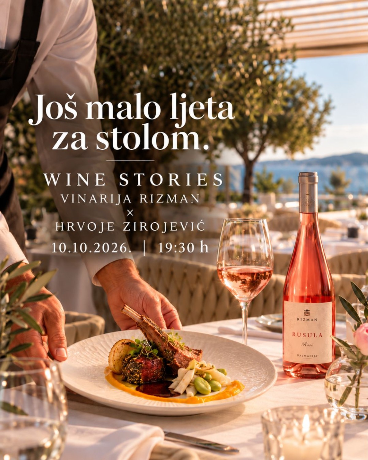 Wine Stories Dinner u Olivieru: Hrvoje Zirojević i vinar Damir Štimac donose posebnu gastronomsku večer u Split