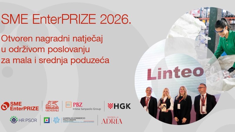 Otvorene prijave za peto izdanje SME EnterPRIZE natječaja u održivosti u Hrvatskoj