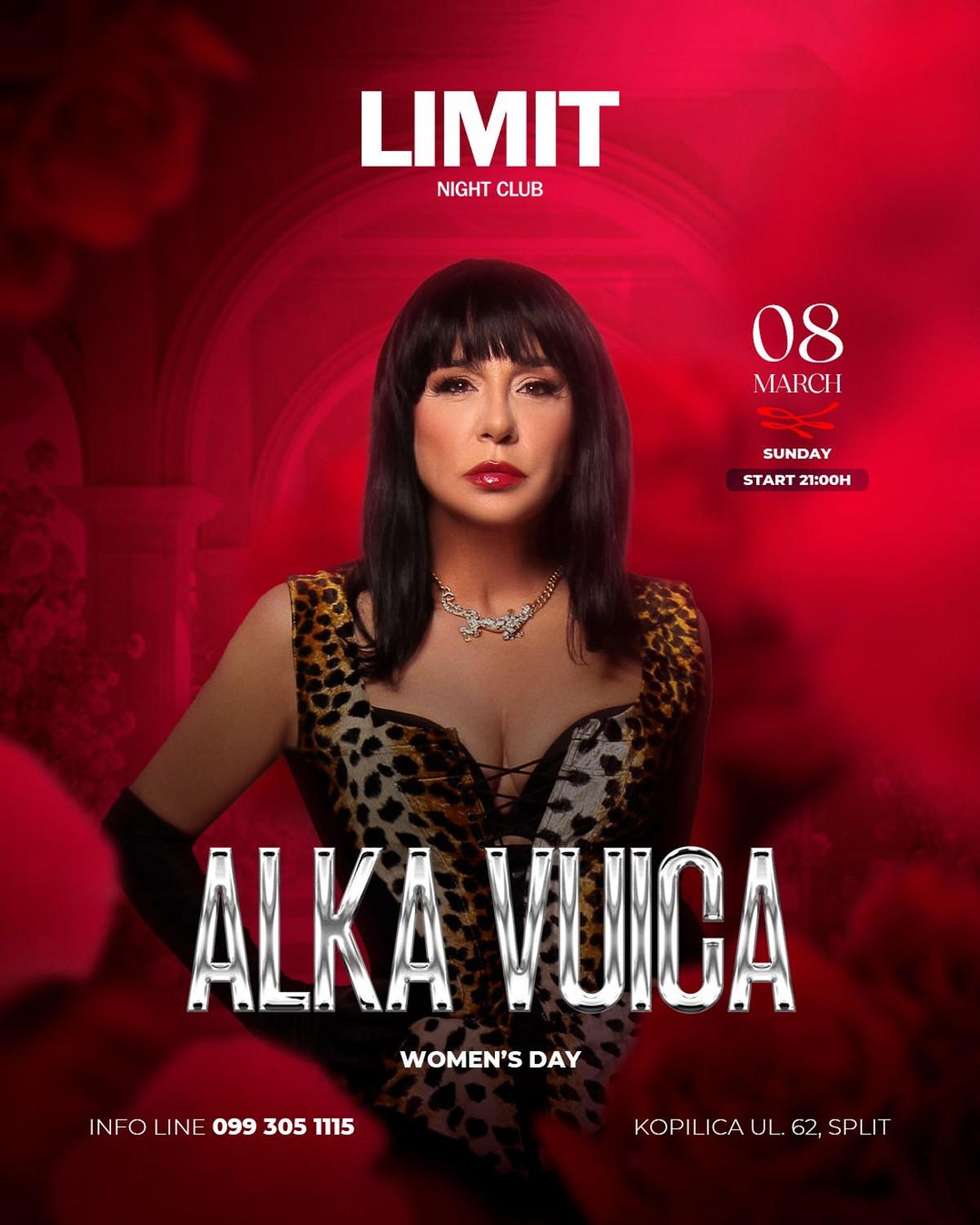 ALKA VUICA VRAĆA SE U SPLIT Dan žena u Limit The Clubu uz hitove koji su obilježili generacije