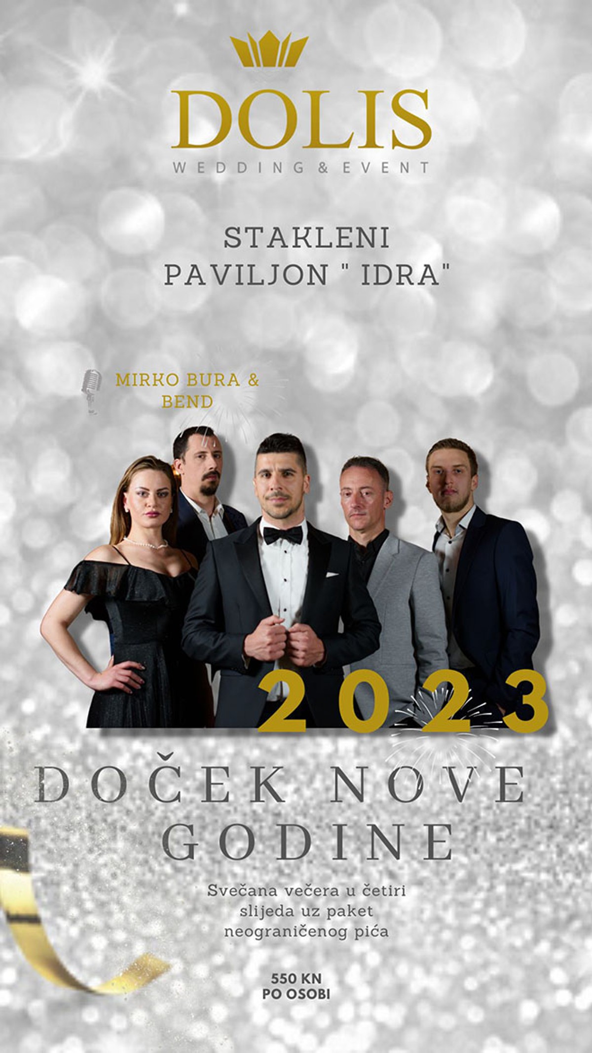 DOLIS ORGANIZIRA DOČEK NOVE Zaplešite u 2023. godinu u staklenom paviljonu!