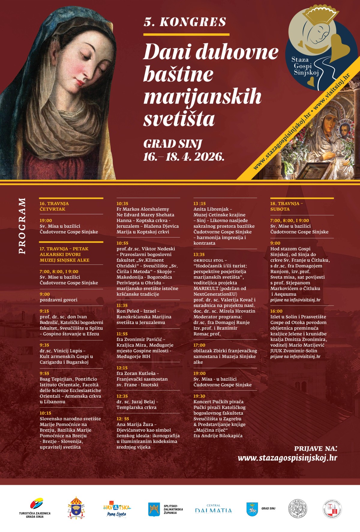 Sinj domaćin jubilarnog kongresa o marijanskim svetištima