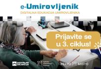 Otvorene prijave za treći ciklus županijske digitalne edukacije e-Umirovljenik