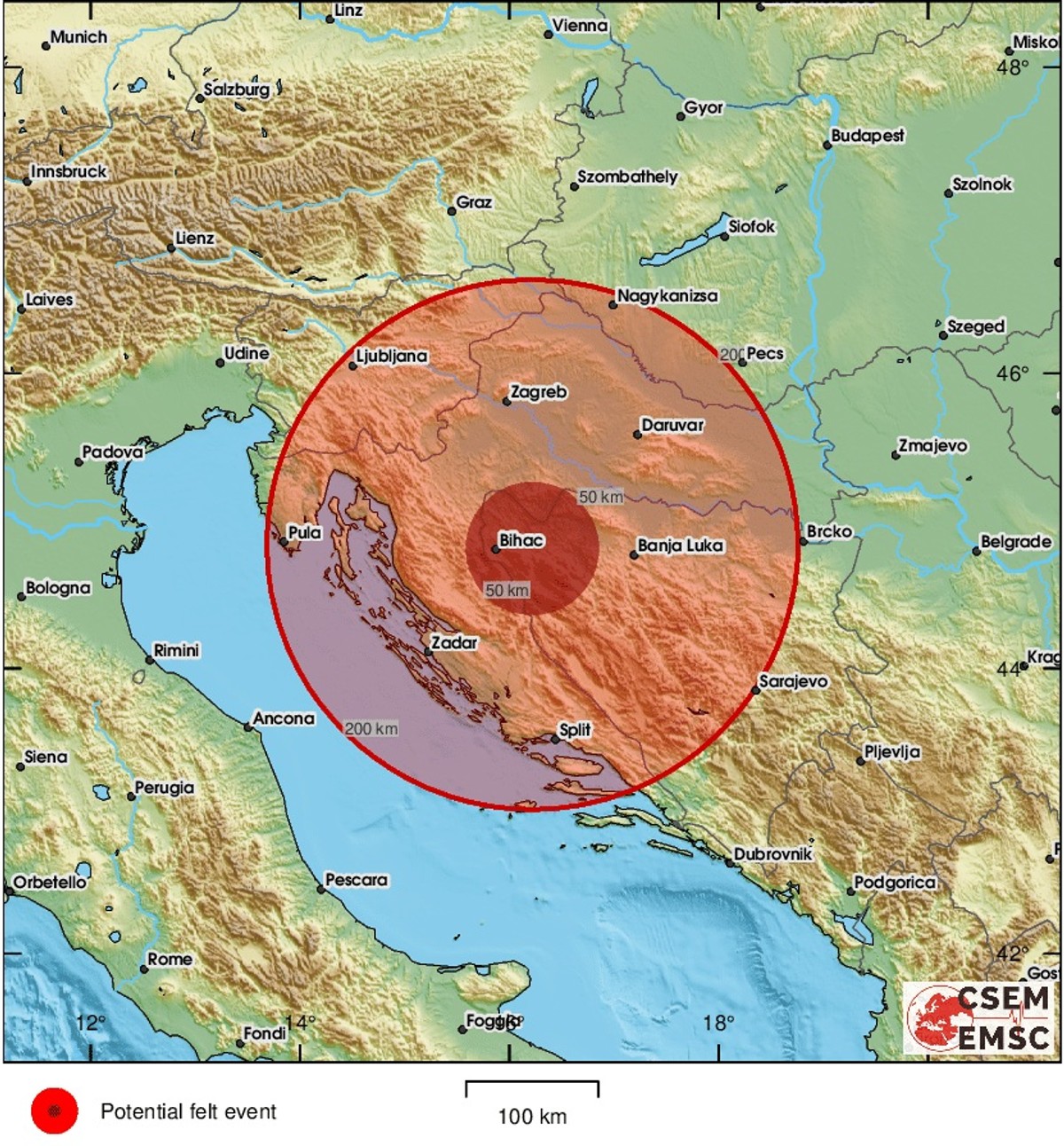POTRES U SPLITU Izmjereno 2.4 po Richteru