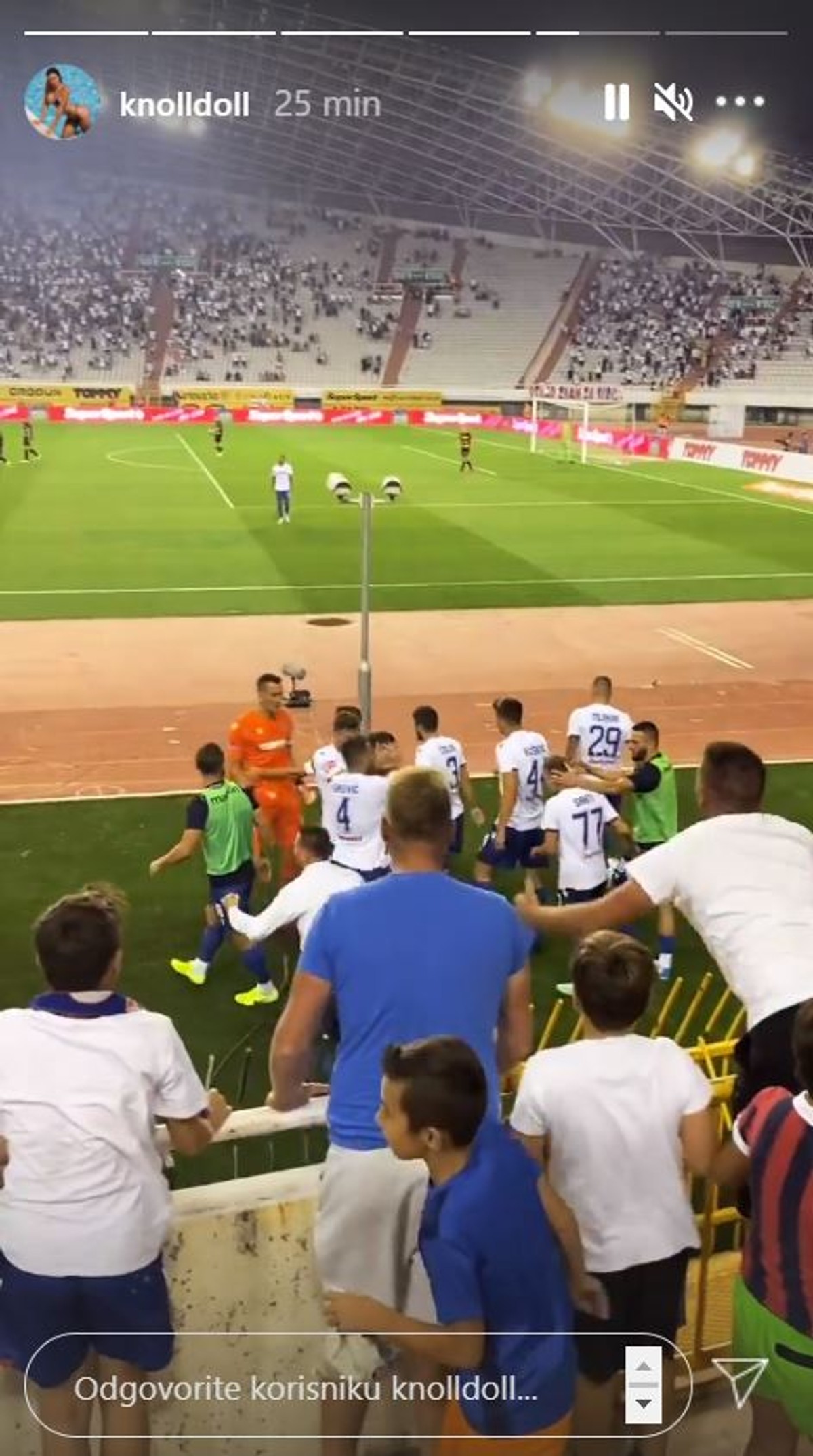 Najpoznatija hrvatska navijačica stigla na Poljud
