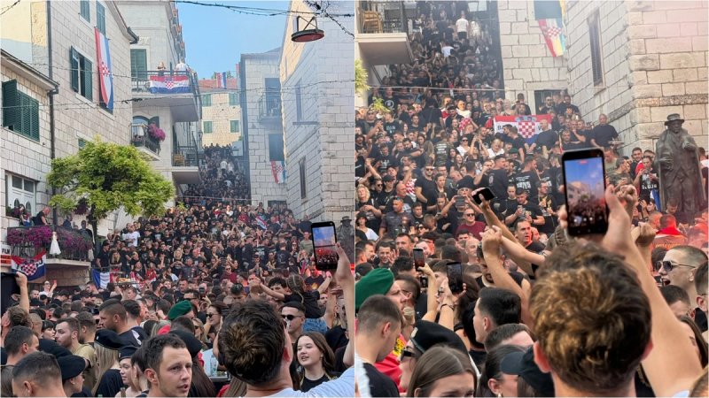 VIDEO Pogledajte atmosferu iz Imotskog: Tisuće ljudi uglas pjevaju domoljubne pjesme