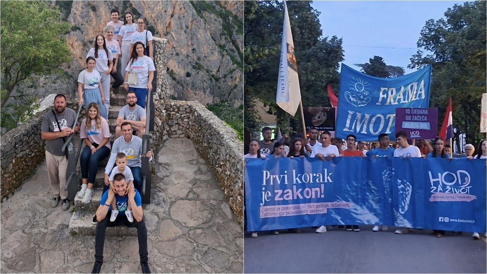 Hod za život održan u Imotskom: Sudionici istaknuli potrebu za većom zaštitom života i podrškom ženama