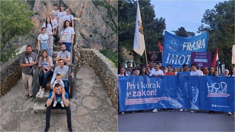 Hod za život održan u Imotskom: Sudionici istaknuli potrebu za većom zaštitom života i podrškom ženama