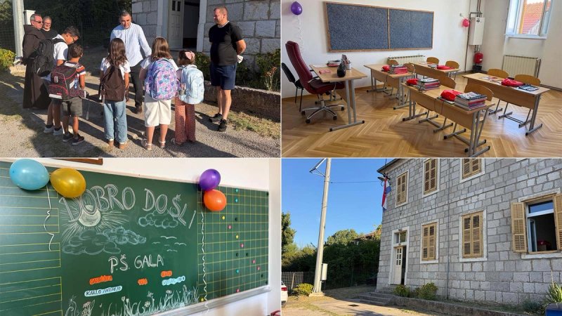 FOTO/VIDEO Malo mjesto danas slavi veliku pobjedu: Škola u Gali ponovno je otvorila vrata, ima ukupno 5 učenika!
