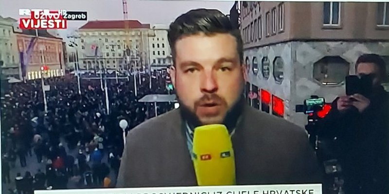 HND o napadu na novinare na prosvjedu: Tražimo hitnu istragu i reakciju Vlade