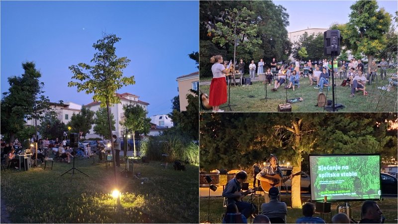 FOTOGALERIJA Održana večer poezije i pjesme 'Sjećanje na splitska stabla'