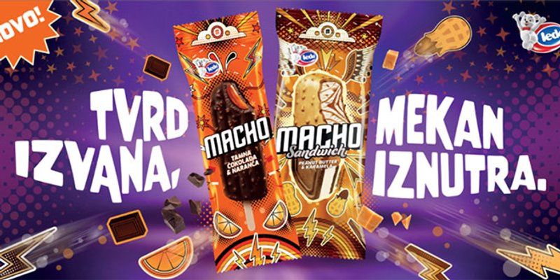 Macho, sladoled sa stavom, stigao u novim okusima i s novom porukom