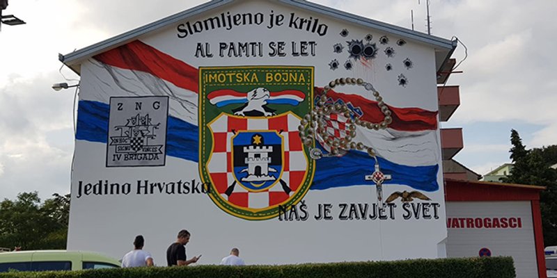 FOTOGALERIJA Legendarna postrojba dobila mural u Imotskom
