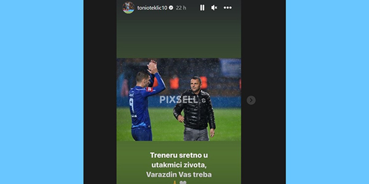 TONIO TEKLIĆ: Treneru, sretno u utakmici života...