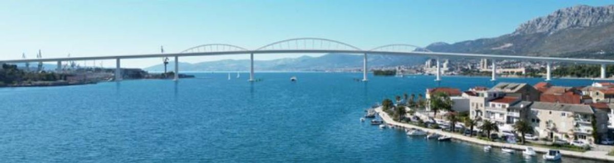 FOTO Odabran pobjednički rad za most preko Kaštelanskog zaljeva: Procijenjeni troškovi izgradnje su 223 milijuna eura