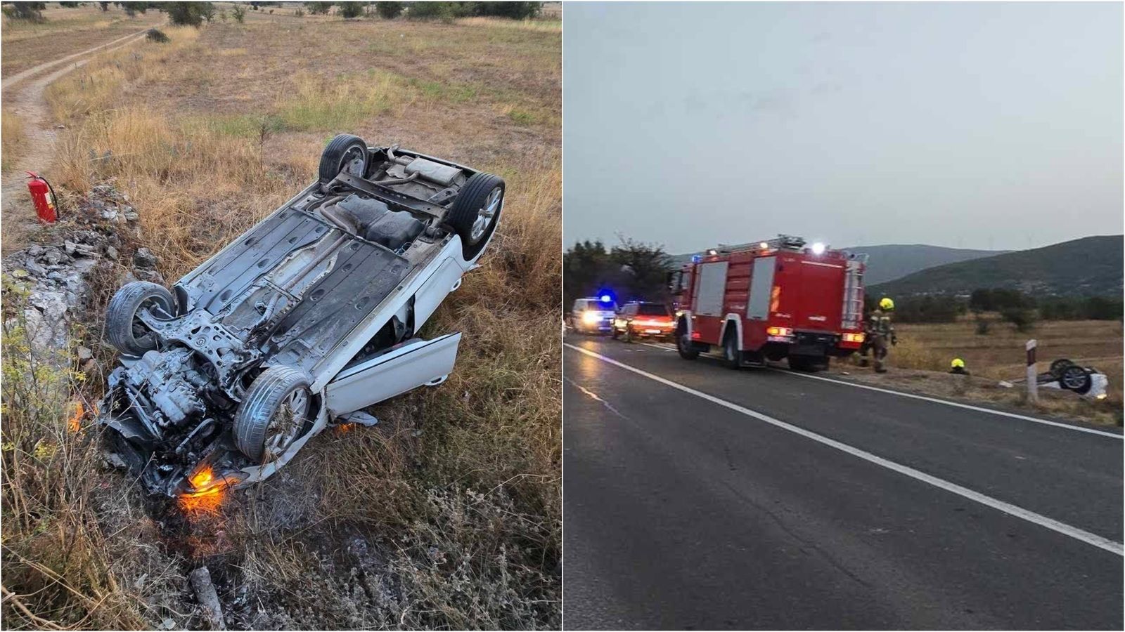 TEŠKA PROMETNA U DICMU Na predjelu Osoja izletio s ceste