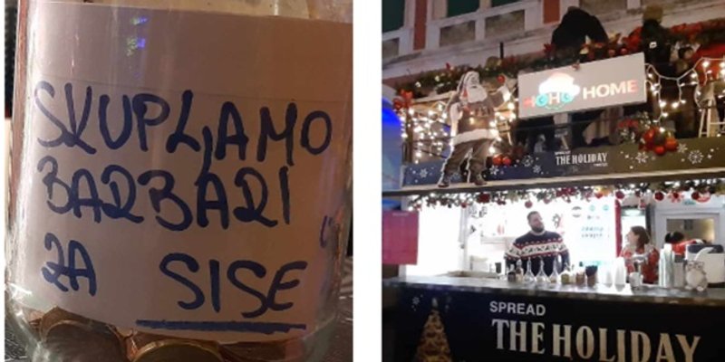 Zanimljiva poruka na adventskoj kućici