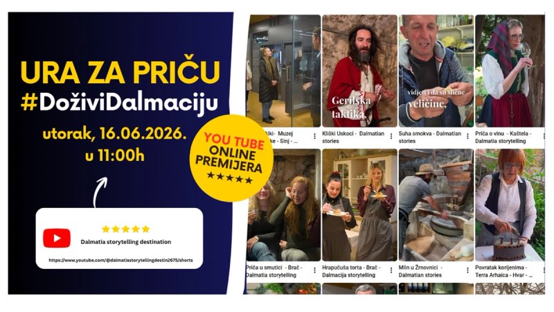 Premijera 33 nova promotivna videa: Županija kroz autentične priče poziva na doživljaj Dalmacije