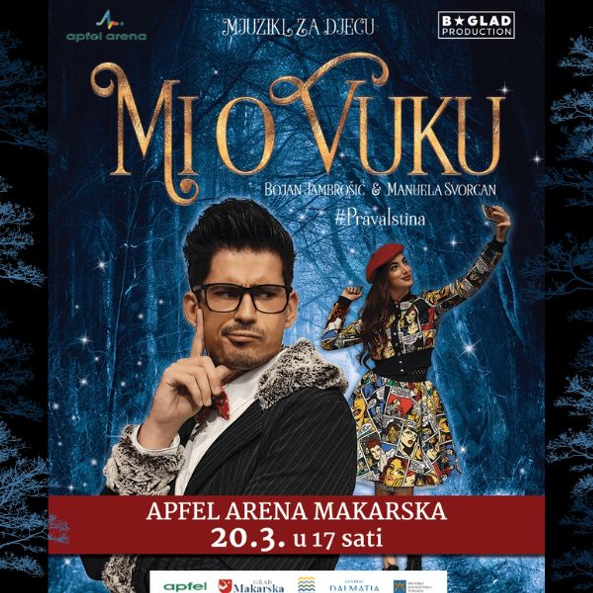 Dječji mjuzikl 'Mi o Vuku' ponovno stiže pred najmlađu publiku u Dalmaciju