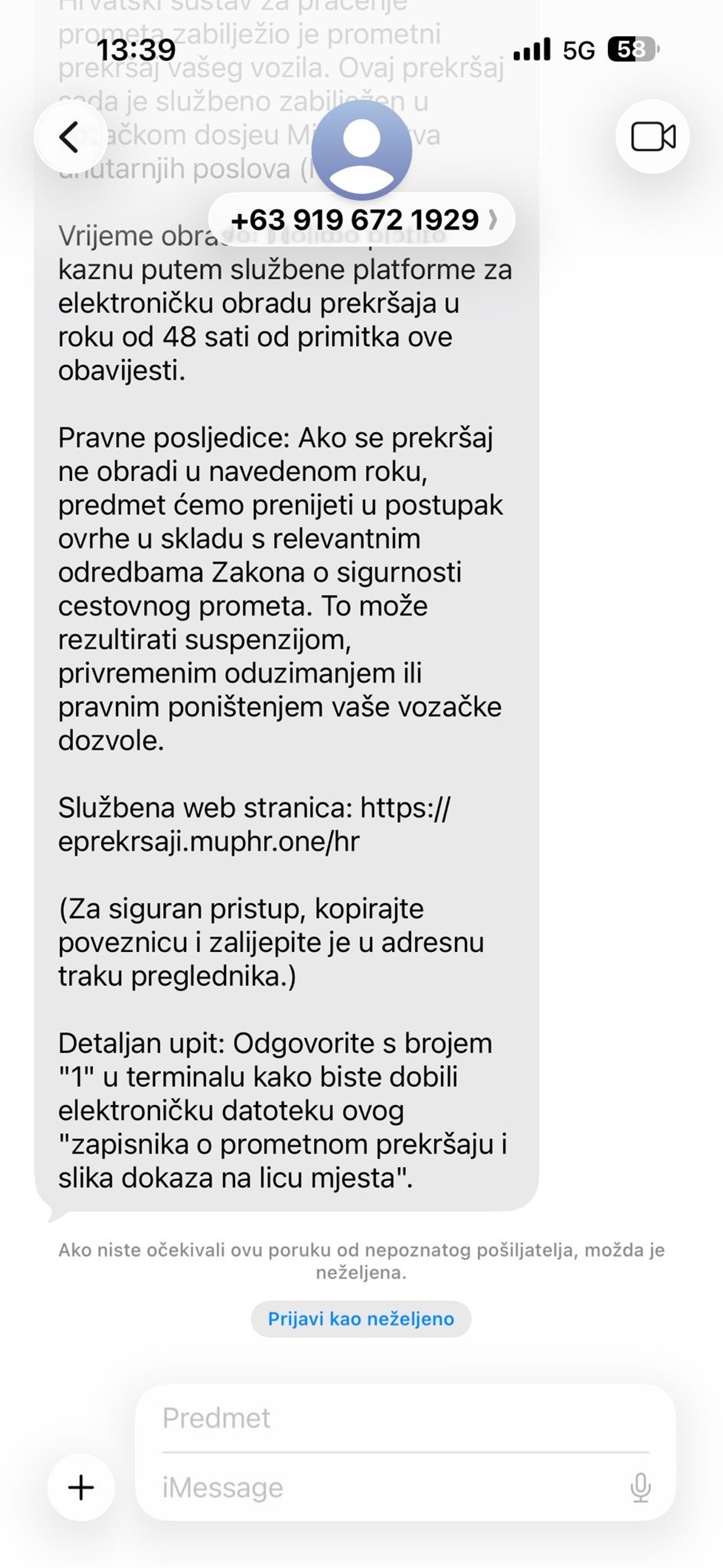 Stižu poruke na mobitel o kaznama za prometne prekršaje, splitska policija upozorava: 'Prevara'