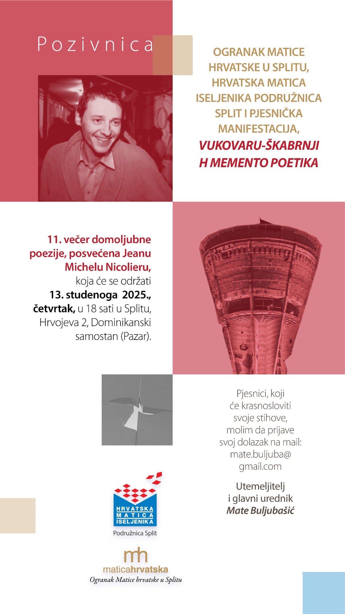 U Dominikanskom samostanu održana večer domoljubne poezije posvećena Jean-Michelu Nicolieru