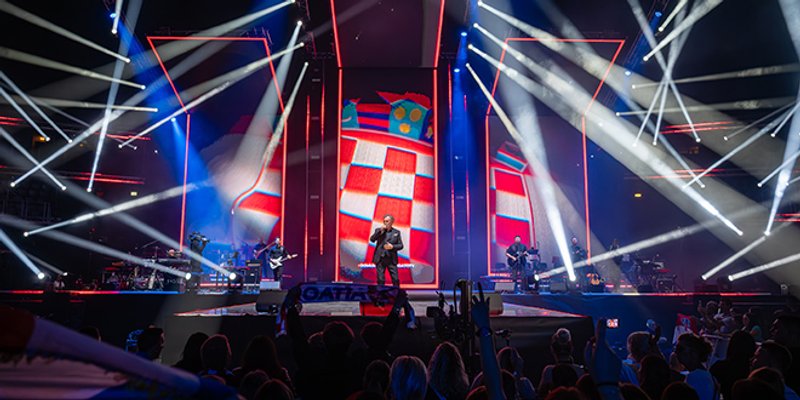 Domoljubni spektakl 'Domu mom' na stadionu u Dugopolju