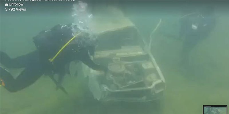 VJEŽBA NA PERUĆI Ronioci JVP Split izvukli Renault koji je upao u jezero