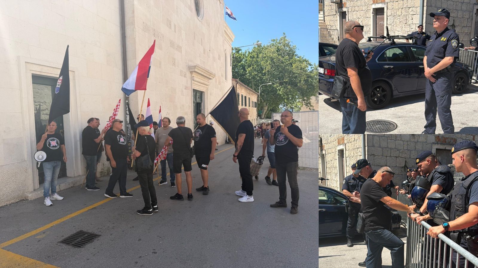 VIDEO INCIDENTA Organizatora prosvjeda protiv Dežulovića privela policija, pogledajte zbog čega