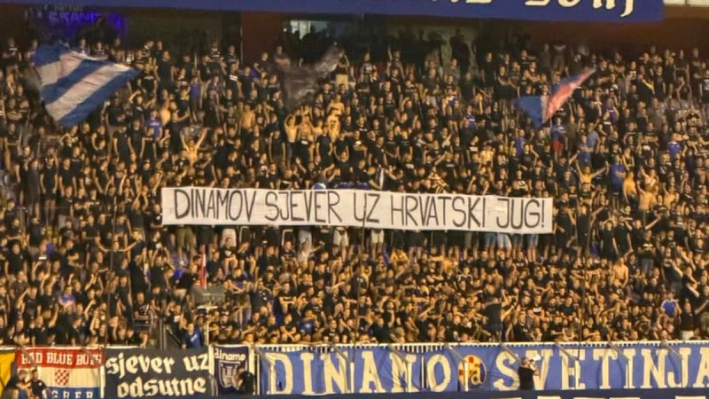 Dinamovi navijači razvili transparent