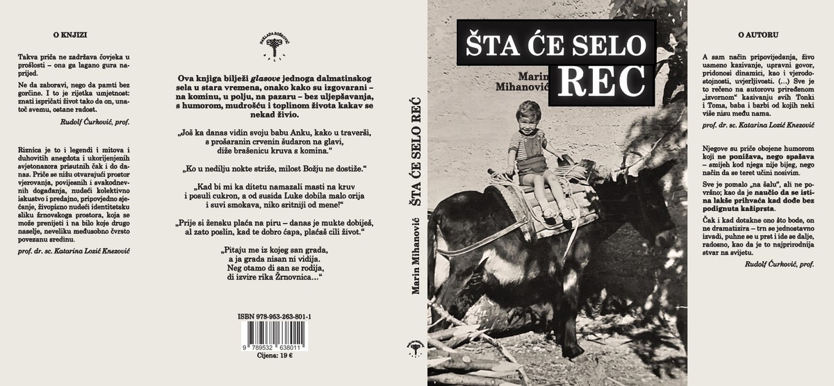 SVEUČILIŠNA GALERIJA Predstavljanje knjige Marina Mihanovića 'Šta će selo reć'