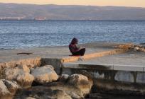FOTOGALERIJA Vjetar ispraznio splitske plaže: 'Da ne puše, ostao bih, ali..'