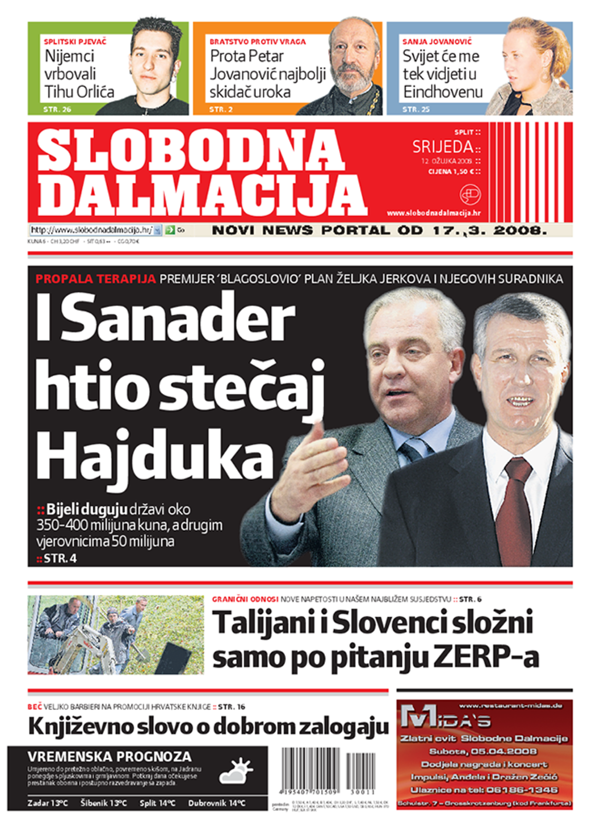 Dragan Primorac: Nisam dozvolio stečaj Hajduka, a ovi ljudi su bili uz mene...