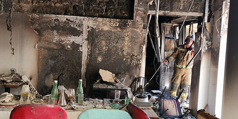 FOTOGALERIJA Pogledajte kako izgleda objekt koji je sinoć izgorio na Pjaci