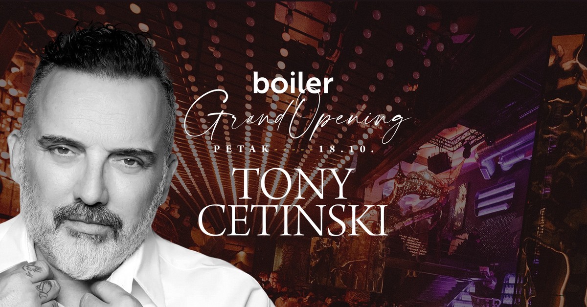 Koncert Tonyja Cetinskog za početak nezaboravne jeseni u splitskom Boileru