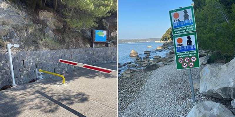 Nove prepreke kod rampe na Institutu i nova tabla sa zabranama na nudističkoj plaži