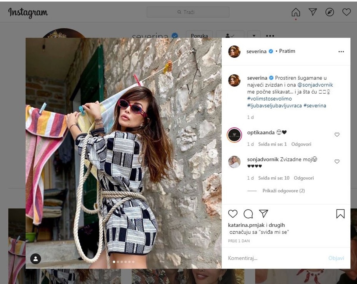 ZANIMLJIVO Pogledajte kako Severina stavlja sušit robu