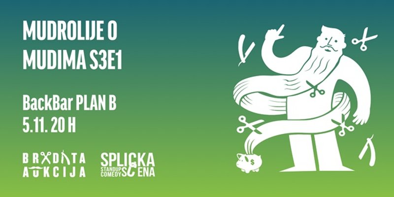 UTORAK 'Mudrolije o mudima' u BackBaru Plana B