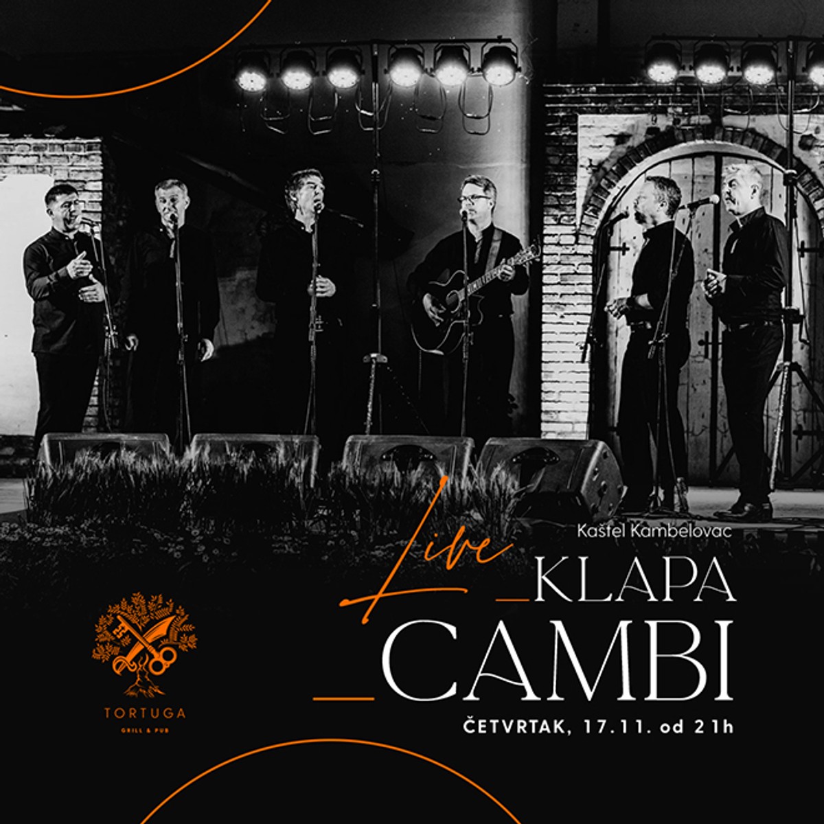 Klapa Cambi ovog četvrtka u splitskoj Tortugi