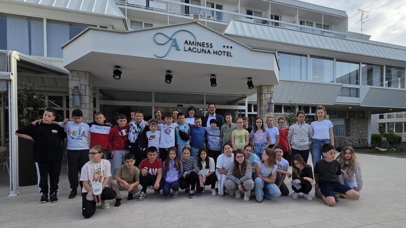 Laguna Maradiso Hotel by Aminess ugostio učenike iz Orebića na međužupanijskoj razmjeni u Novigradu