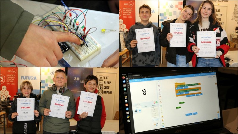 FOTOGALERIJA Održana županijska razina 19. Robokupa: Dubrovački osnovnoškolci pokazali znanje iz robotike