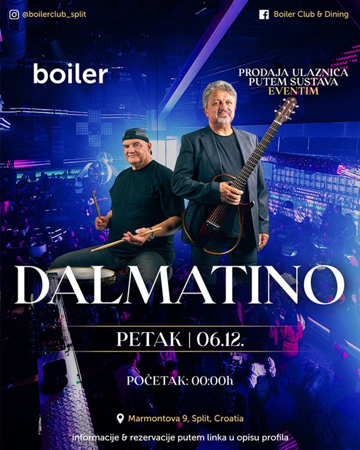 Najomiljenija dalmatinska grupa Dalmatino nastupa u Splitu ovog petka! 