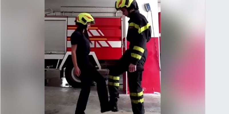 VIDEO Kaštelanski vatrogasci prihvatili izazov i zaplesali