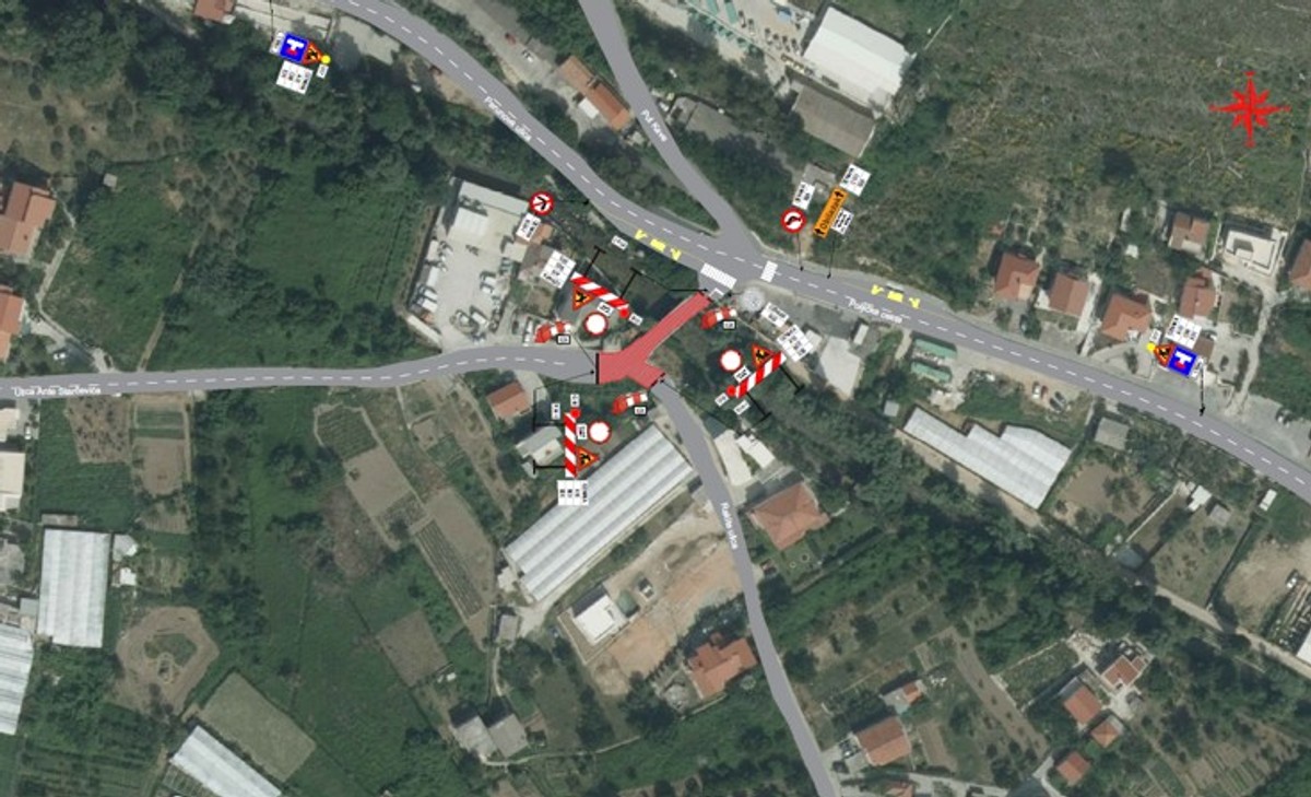 Nastavljaju se radovi u Žrnovnici, obustavlja se promet