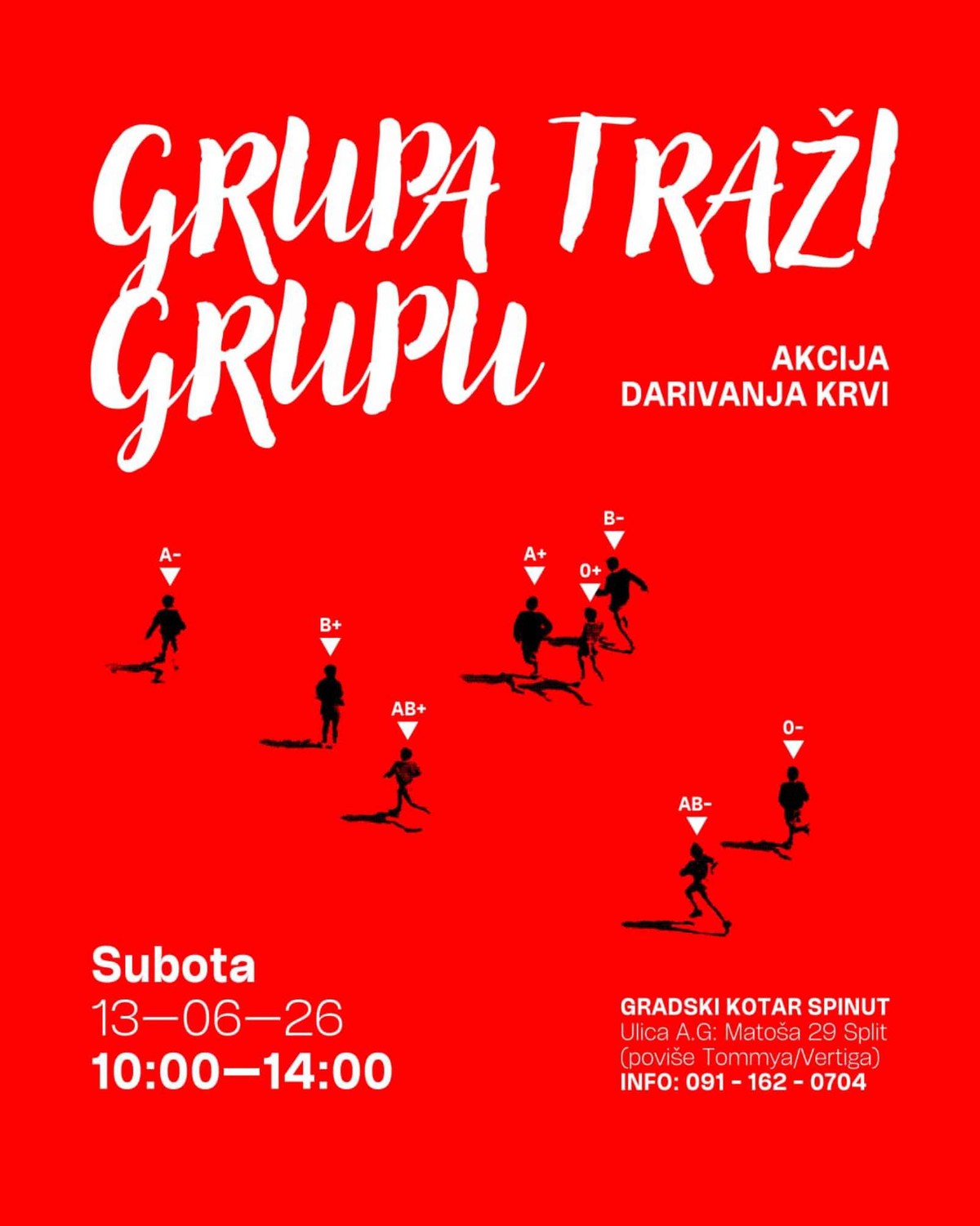 Tradicionalna akcija darivanja krvi ove subote na Spinutu