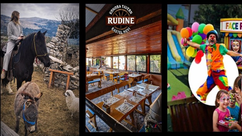 Obiteljski vikend u Konobi: Druženje sa životinjama, jahanje konja i nedjeljni program s klaunom
